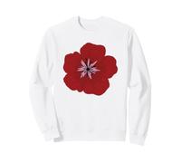 Cute Red Poppy Bloom Floral Wildflower Lovers Womens Girls Sweatshirt