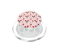 Cute Red Tulips Watercolor Pink Pattern Flowers Floral PopSockets PopGrip for MagSafe