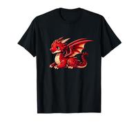Cute, red Welsh dragon, for kids and for adults T-Shirt