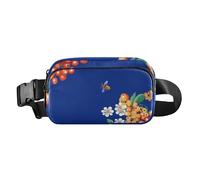 Cute Redcurrant Fruit Peach Large Capacity Women Waist Packs Crossbody Sport Bags Bum Bag Belt, Color12, One Size