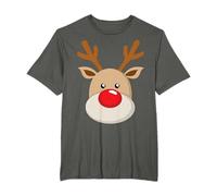 Cute Reindeer Rudolph Christmas Xmas Antler T-Shirt