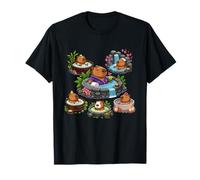 Cute Relaxing Capybara Hot Spring Spa Bath T-Shirt