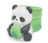 Cute Resin Panda Pen Holder,Panda Bamboo Pencil Cup Pot Organizer Pencil Holder Container Storage Box Figurine Decorative Ornament Sculpture for Kid Student Office School Desktop Stationery Gift