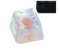 Cute resinKeycaps - Immersive Floral resinCamellia Rose Keycap, Custom resinkeycapKeyboard | Shine Through Translucent, DIY Replacement, Sa Profile Keycaps, Esc R4 For Mechanical Keyboard