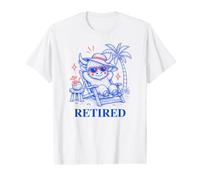 Cute Retired Highland Cow, Fun Retirement Beach Vacation Value Graphic T-Shirt