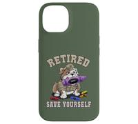 Cute RETIRED SAVE YOURSELF Off Duty Veterans MRE Eater Dad Case for iPhone 14