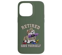 Cute RETIRED SAVE YOURSELF Off Duty Veterans MRE Eater Dad Case for iPhone 14 Pro Max