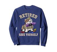 Cute RETIRED Soldier SAVE YOURSELF Off Duty Veterans Eat MRE Sweatshirt