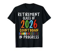 Cute Retirement Class of 2026 Elementary School Countdown T-Shirt