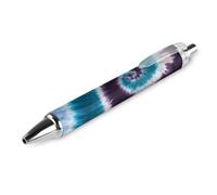 Cute Retractable Ballpoint Pen, Blue Purple Tie Dye Abstract,Extra Fine, 0.5mm,Black Ink, Refillable Ultra Smooth Writing Rollerball Pen Ball Point Pen for Women Men Teens Kids pattern 532