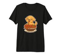 Cute Retriever Spaghetti Pasta Lover Premium T-Shirt