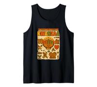 Cute Retro Cartoon Kwanzaa Tee | Smiling Kinara & African Tank Top