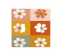 Cute Retro Flower Pattern Double Gang Toggle Light Cover Wall Plate Switch Decor Standard Size - 11.4x11.4cm