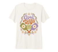 Cute Retro Pickleball 60s Hippie Style Graphic Premium T-Shirt