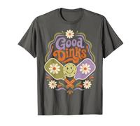 Cute Retro Pickleball 60s Hippie Style Graphic T-Shirt