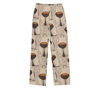 Cute Retro Sad Dog Pajama Pants for Kids Cotton Kids Boy Christmas Pajamas Pajamas Pants for Boys 6-8Y