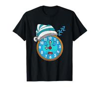 Cute Retro Sleeping Alarm Clock Snooze Trunk PJs pyjamas T-Shirt