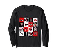 Cute Retro Sock Hop Diner Poodle 1950s 50s Style Graphic Long Sleeve T-Shirt
