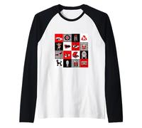 Cute Retro Sock Hop Diner Poodle 1950s 50s Style Graphic Raglan Baseball Tee