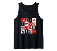 Cute Retro Sock Hop Diner Poodle 1950s 50s Style Graphic Tank Top