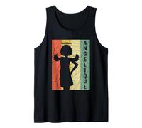 Cute Retro Vintage Anime Angel Angelique French for Angelic Tank Top