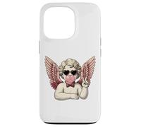 Cute Retro Vintage Cherub Angel Funny Ironic Valentines Case for iPhone 13 Pro