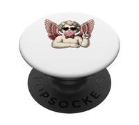 Cute Retro Vintage Cherub Angel Funny Ironic Valentines PopSockets Adhesive PopGrip