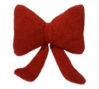 Cute Ribbon Bow Pillow - Plush Bow Pillow Decor, Soft Velvet Bow Cushion | Plush Valentine's Day Red Bow Pillow Stuffed Cushion, Cozy Decorative Pillow, Cute Throw Pillow for Bedroom, Sofa, Couch, Liv