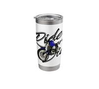 Cute Ride OR DIE with Motorcycle Stainless Steel Insulated Tumbler