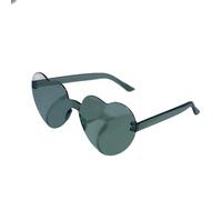 Cute Rimless Heart Sunglasses Unisex,UV400 for Beach Party Photos | Unisex Heart-Shaped Sunglasses,Transparent Orange One-Piece Lens,Y2K Aesthetic for Festival Photo Occasions