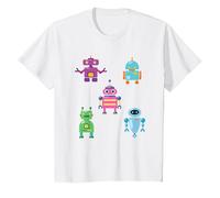 Cute Robot Cyborg Toy Technology Kids T-Shirt, Youth, White, 4T