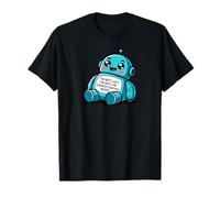 Cute Robot Energy Saving Mode Lazy Humor Funny Tired People T-Shirt