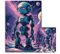 Cute Robot Fantasy SpaceJigsaw Puzzles for Adults 1000 Piece Puzzles for Adults Perfect for Halloween Christmas Birthday Gift 1000 PCS(38x26cm)