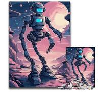 Cute Robot Fantasy SpaceJigsawPuzzle 1000 Pieces for Adults Paper Jigsaw Creative Family GameHome Decor for Teenagers 1000 PCS(38x26cm)