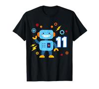 Cute Robot Lover 11th Birthday Boy & Girl 11 Year Old Funny T-Shirt
