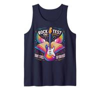 Cute Rock THE Test Mode On Testing Day Teacher STEM History Tank Top