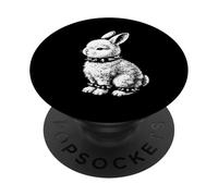 Cute Rocker Rabbit Metal Music Emo Punk PopSockets Adhesive PopGrip
