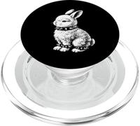 Cute Rocker Rabbit Metal Music Emo Punk PopSockets PopGrip for MagSafe
