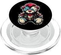 Cute Rocker Teddy Bear Rock Music PopSockets PopGrip for MagSafe