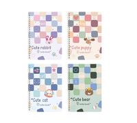 Cute Rollover Coil Notebook Simple Personality Student Diary -A5/60 Alina Zhang pet Plaid
