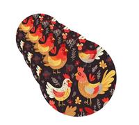Cute Rooster Chickens Car Air Freshener Cards for Women Men 4 Pack Cute Car Accessories Long Lasting Scent Car Diffuser Hanging Auto Aromatherapy Tablets Car Fresheners Gifts