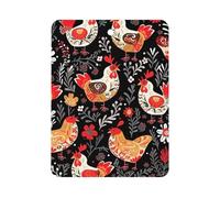 Cute Rooster Chickens Car Air Freshener Hanging, Long Lasting Scented Car Aromatherapy Tablets, Square Fragrance Scented Cards for Vehicles, Bedroom, Wardrobe Black-style