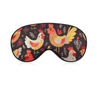 Cute Rooster Chickens Eye Mask Sleep Mask Eye Masks for Sleep Sleep Masks for Women Men Sleeping Mask Travel Eye Mask Sleep Mask Blackout Funny Sleep Mask Cute Sleep Mask