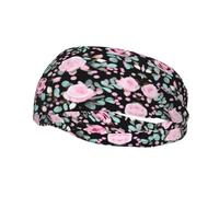 Cute Rose Mix Leopard Headband Hair Sweat Headband Head Wrap Hair Non-Slip Stretchable Washable Makeup Headband