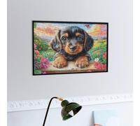 Cute Rottweiler 300 Piece Jigsaw Puzzle for Adults Dreamy Scenic Fauna Long Weekend Project Satisfying Challenge No Duplicate Pieces for Hobbyists 300 PCS