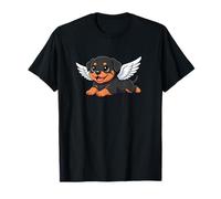 Cute Rottweiler Angel Cartoon Dog Lover T-Shirt