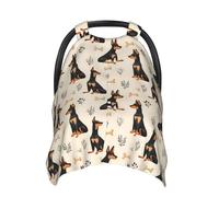 Cute Rottweiler Dog 1 Print Baby Car Seat Covers, Breathable Nursing Cover Breastfeeding Cover, Stroller Covers, Baby Boys Girls Newborn Essentials, Multi-use Infant Carseat Canopy