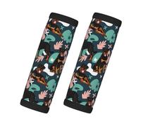 Cute Rottweiler Luggage Handle Wraps for Suitcase, Soft Luggage Handle Covers, Luggage Tags Identifiers for Suitcases, Travel Luggage Accessories Essentials for Flying