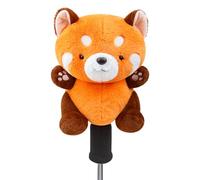 Cute Round Eyes Red Panda Golf Headcover, Animals Plush Golf Club Head Covers, Small Size Fits Hybird and Irons, Large Size Fits Standard 461cc Driver Head
