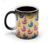 Cute Rubber Duck Pattern Discoloration Mug Color Changing Magic Travel Cup Ceramic Heat Sensitive Coffee Mugs